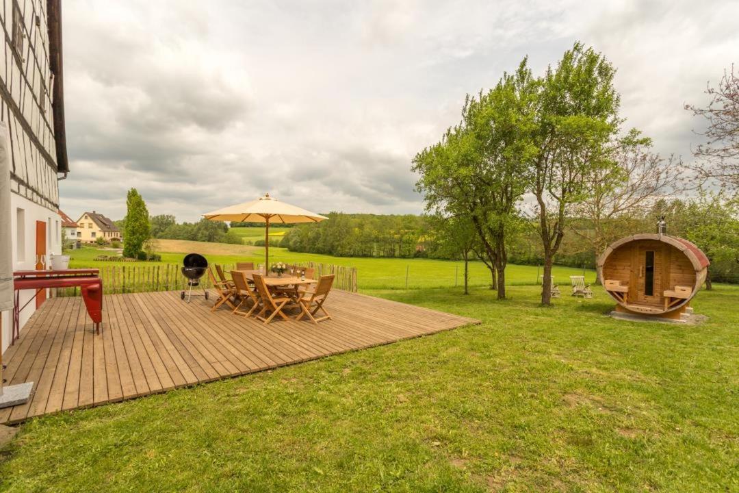 Ferienhaus Rote Sau Herrentierbach Eksteriør billede